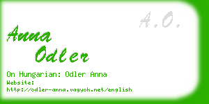 anna odler business card